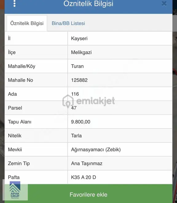 Tek Tapu Yatırımlık 10 Bin M2