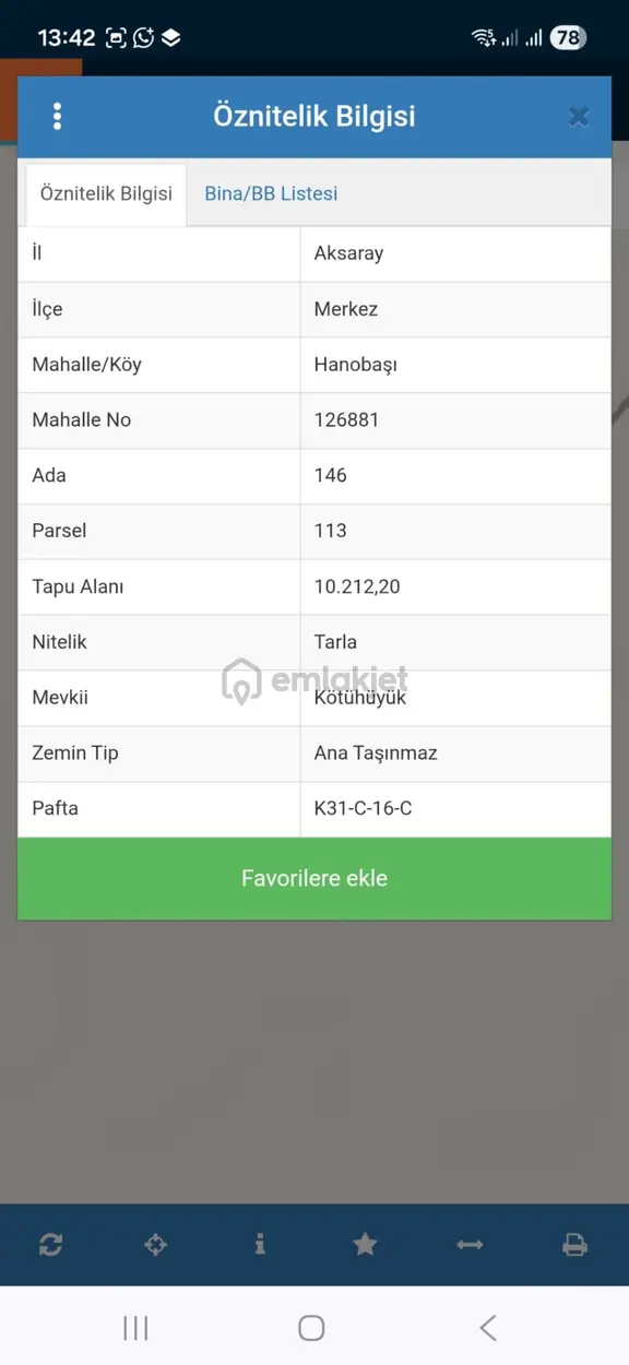 Aksaray Merkez Hanobasında Satılık Arsa 2