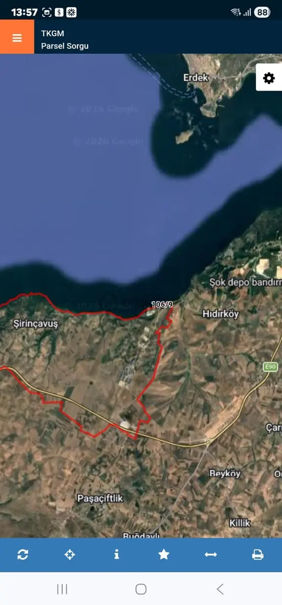 Balıkesir Bandırmada Deniz Kenarı Satılık Arazi 1
