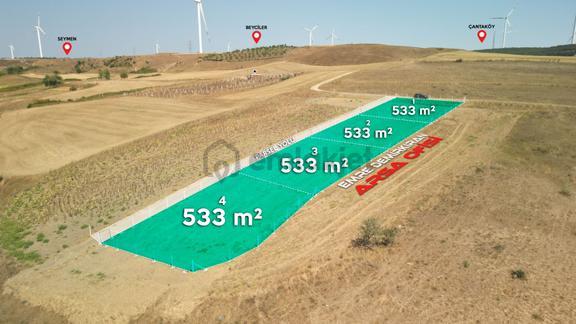 Silivri Değirmenköy'de Tepe Konumda 533 M² Satılık Tarla 2