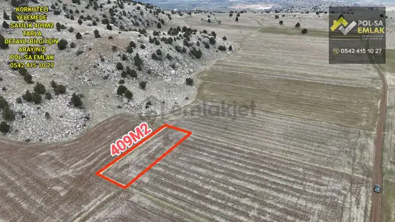 Korkuteli Yelemede Satılık 409m2 Tarla 2