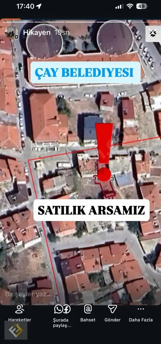 Furkan Emlaktan Orta Mah %50 Hissesi Satılık Fırsat Arsa 1
