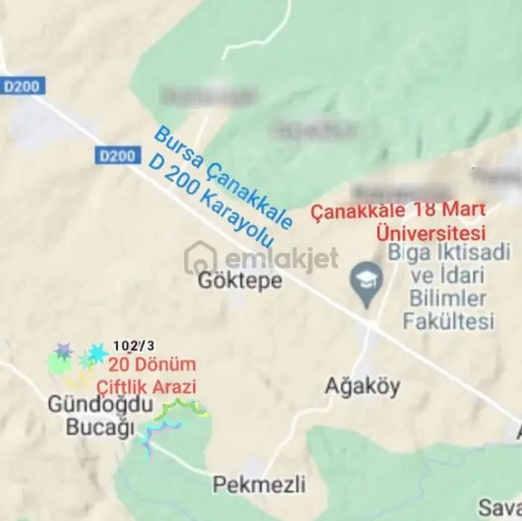 20 Hektar Çiftlik İmarlı Arazi Mera Cephe Tkdk Ipard Proje Uygun Fırsat 1