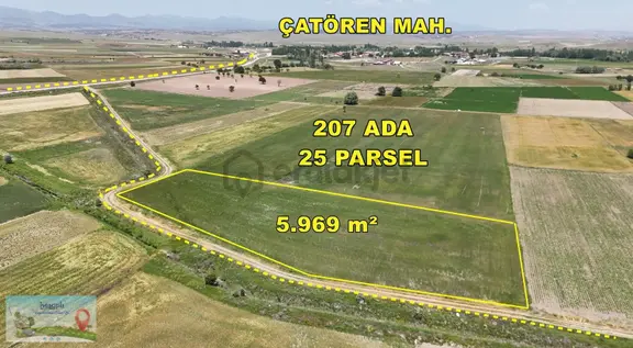 Akören Çatörende Anayola Yakın Sulak 5.969 M² Müstakil Tarla 2
