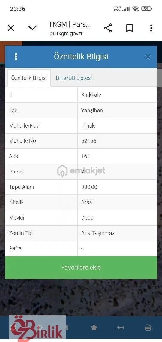 Kırıkkale Yahşihan Irmak Da Satılık İmarlı Villa Arsa 2
