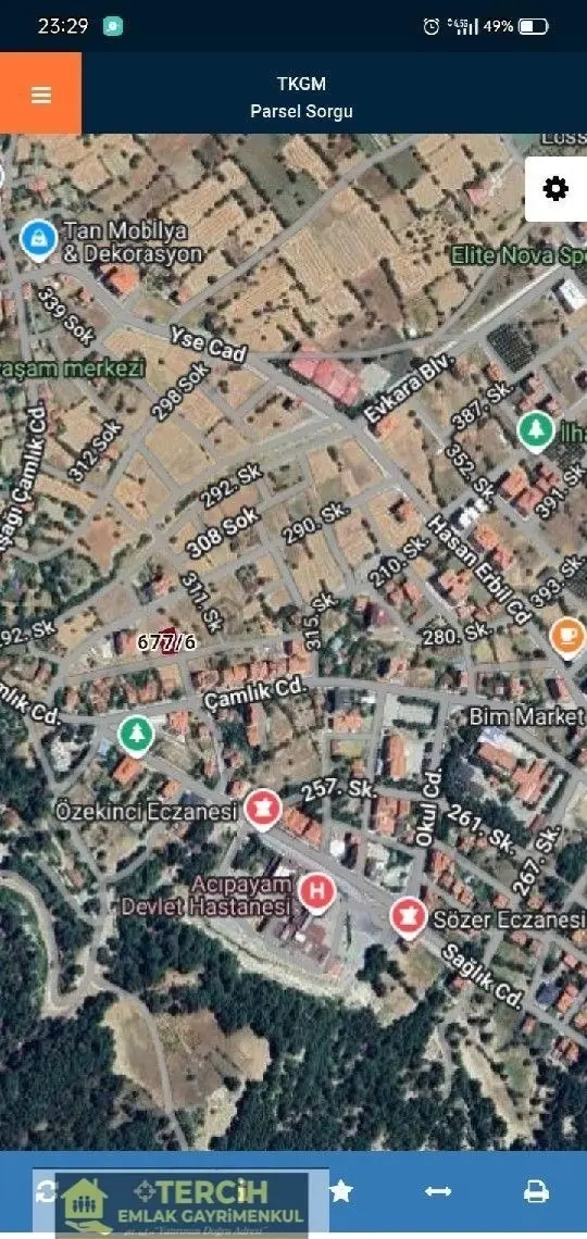 Tercih'ten Acıpayam Devlet Hastanesi Yakını Fırsat Arsa 2