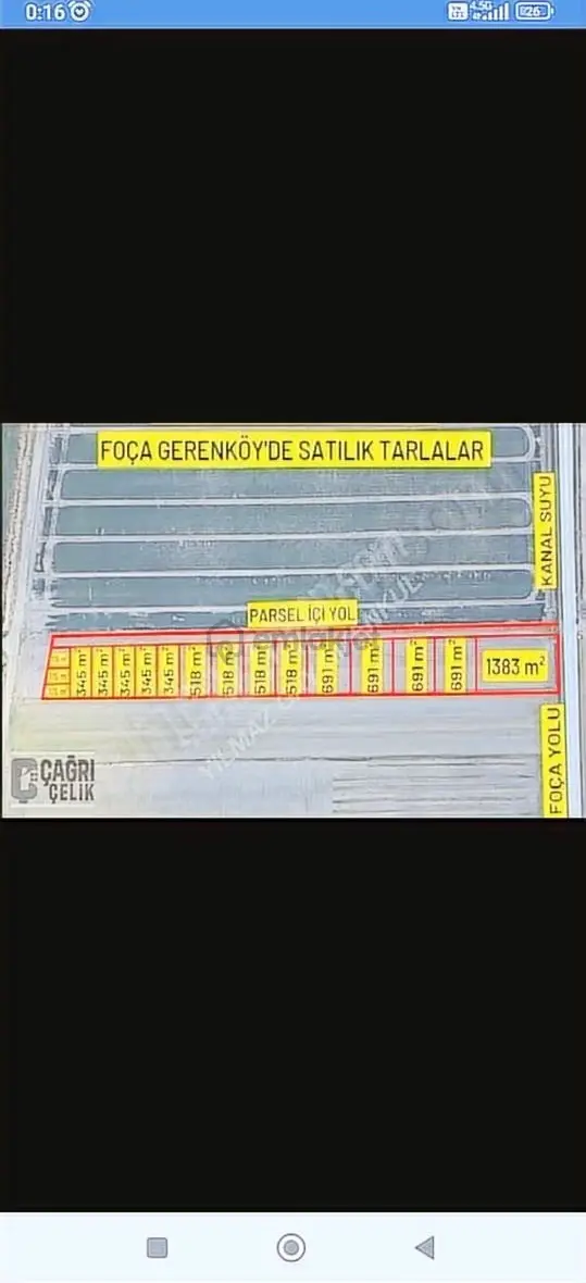 Foça Gerenköyde 345 M2 Bahçe Acil Satılıktır 2