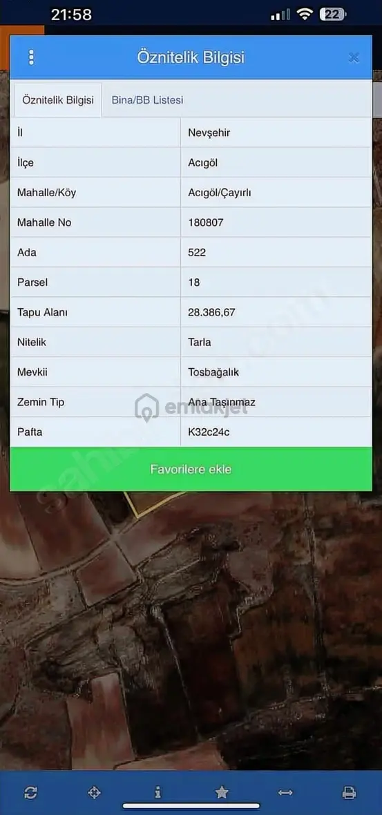 Ziya Oran Gayrimenkul'dan Nevşehir Organize Sanayi Satılık 2