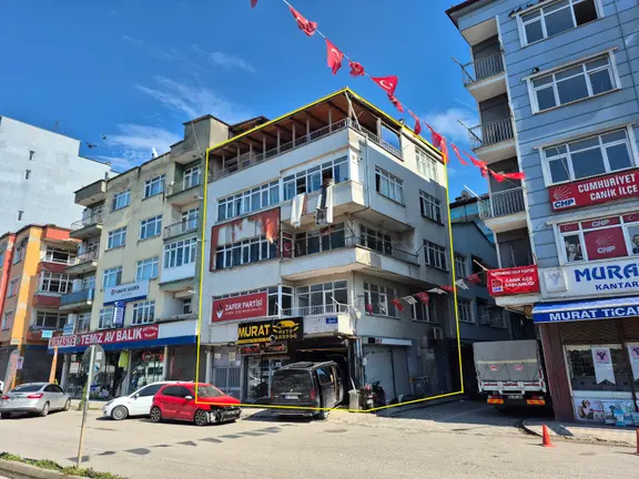 Canik Karşıyaka'da Çevre Yoluna Cephe Satılık Komple Bina(5 Kat) 1