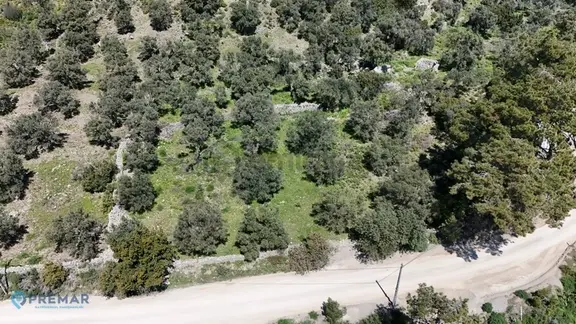Datça Mesudiye'de Deniz Manzaralı 2163m² Zeytinlik Satılık Arsa 2