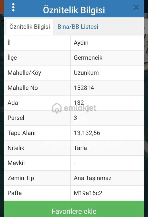 Aydın Germencik'te Satılık Tarla 2