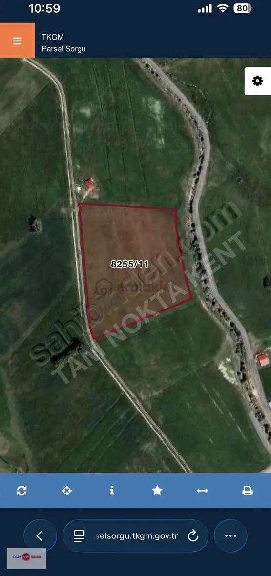Tam Nokta Kent'ten Aziziye Düztoprak Mah. Tek Tapulu Tarla!