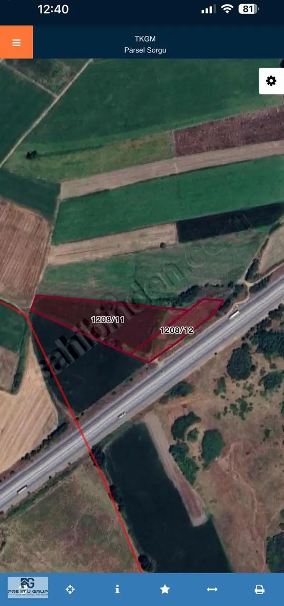 Prestij Gruptan Satılık İzmir Yoluna Cephe Tarlalar 1