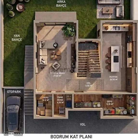 Miramar'dan Karşıyaka'da Cadde Üzeri Ruhsatı Alınmış Villa Arsa