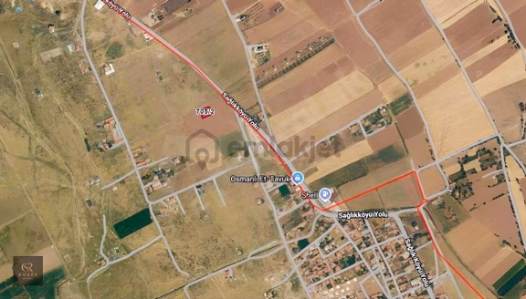 -coşar Gayrimenkul-sağlık 933 M2 Villalık Köşe Arsa Fırsat !! 1