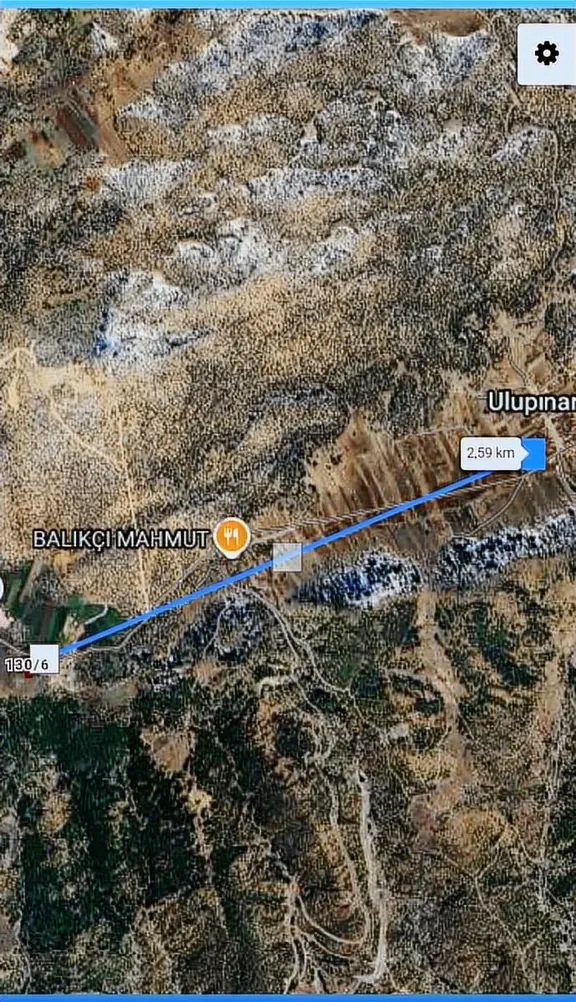Burdur Merkez Ulupınar Resmi Yola Cephe Yapılara 100 Metre 2