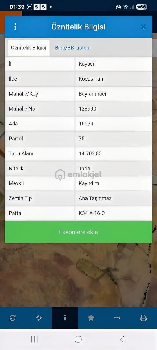 Kayseri Kocasinan Bahramhacı 14700 M2 Fırsat Arazi 2