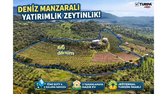 Arxesten Deniz Manzaralı 46 Dönüm Çiftlik Satılıktır. 1