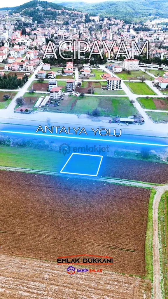Antalya Karayolu’na Sıfır | 510 M² | Bodrum + 5 Kat İmarlı Satılık Ticari Arsa 1