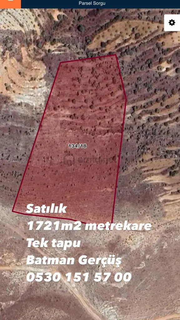 Satılık Batman Gerçüşte Akburç Ta 17221metrekare 2