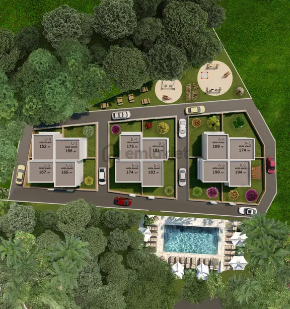 Balıkesir Manyas'ta ''0'' Çift Banyolu 100m2 Satılık Yazlık 1
