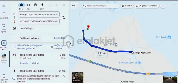 Nilüfer Badırga Mahallesi'nde Satılık 2800 M2 Tarla 2