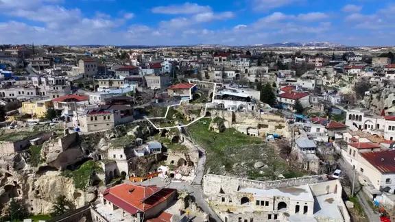Mustafapaşa Sinasosta Satılık 471m2 Manzaralı Turizm Arsası 2