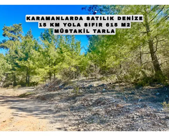 Alanya Karamanlarda Satılık 615 M2 Tarla 1
