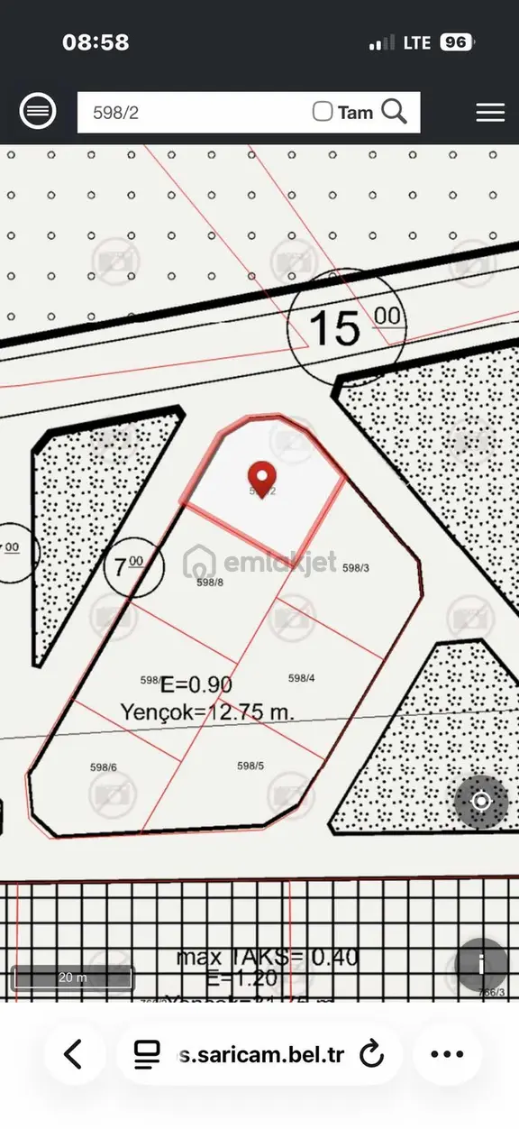 Boynuyoğun Mah.köşe Başı Önü Park 425 M2 Tek Tapu Satılık Arsa 2