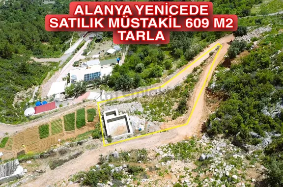 Alanya Yenicede Satılık 609 M2 Müstakil Tarla 1