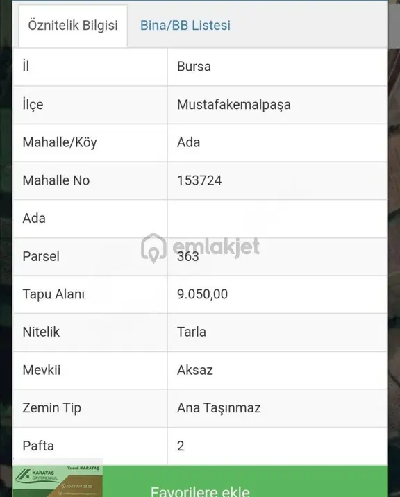 M. Kemalpaşa Ada Köyde Kupon Tarla 2
