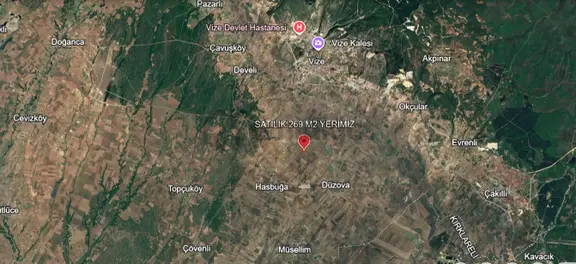 F.akboga İnşaattn Vize Hasbuga Mah Satılık Hisseli 269 M2 Tarla 1