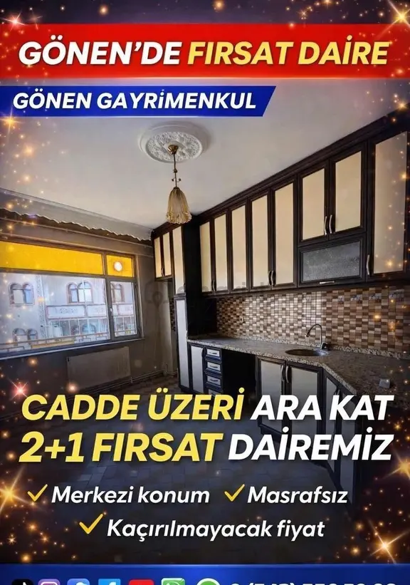 Cadde Üzeri Ara Kat 2+1 Satılık Fırsat Daire 1