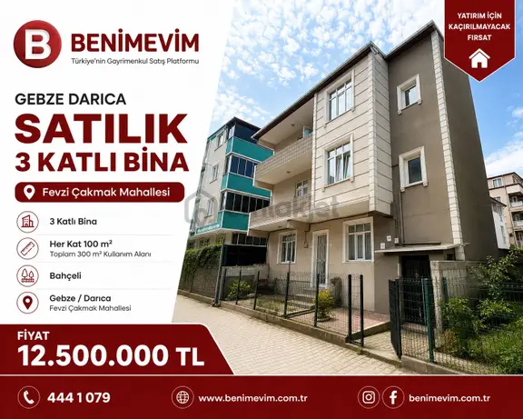 Aker Emlaktan Kocaeli Darıca Da 3 Katlı Müstakil Bina 1