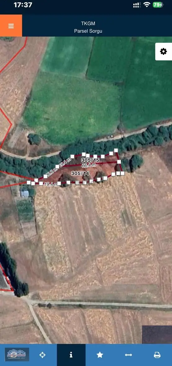 Furkan Emlak Bostandere De Çay Kenarı Satılık Tarla 2