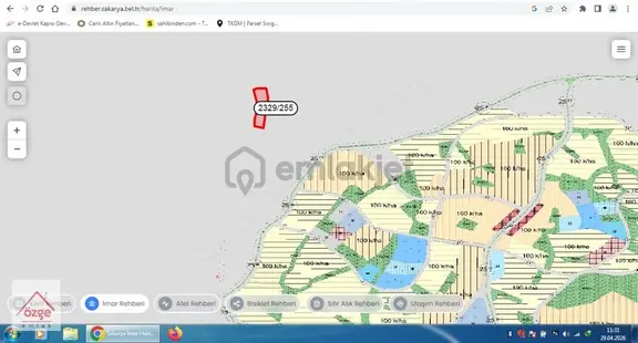 Özge Emlaktan Satılık Camili Tapulaması Tarla 2