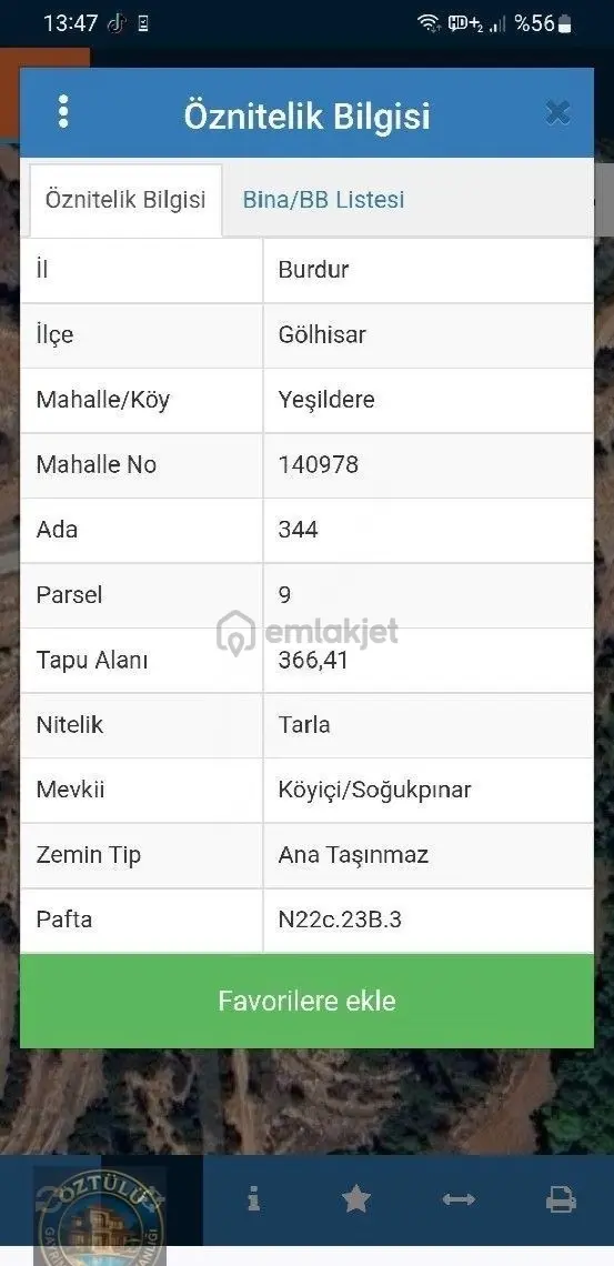 Burdur Gölhisar Yeşildere'de Konut Yapılır 2