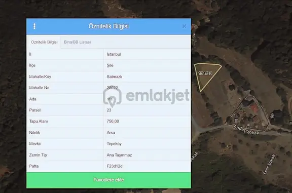 Şile Satmazlı'da Satılık İmarlı Arsa 2
