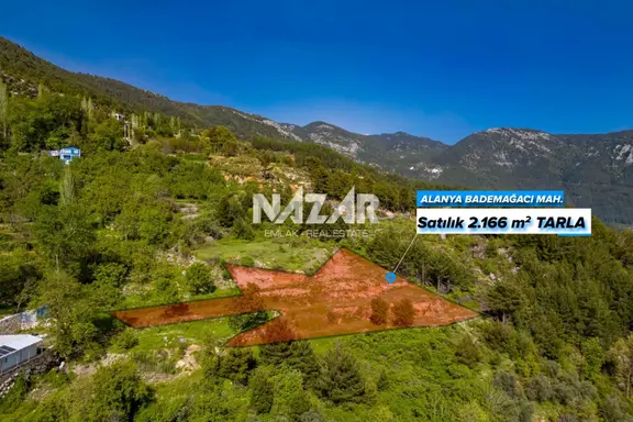 Alanya Bademağacı’nda 2.176 M² Satılık Deniz Ve Kale Manzaralı Tarla 2