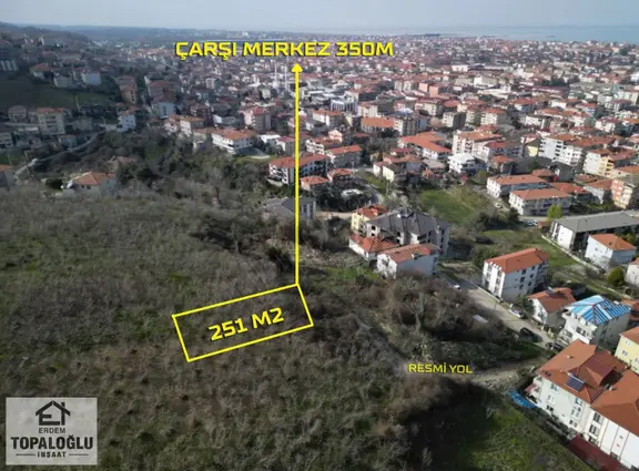 Karasu Aziziyede %40 İmarlı 251 M2 Satılık "fırsat" Arsa 2