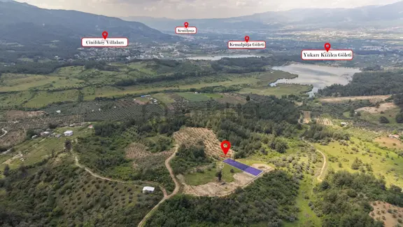 Yukarıkızılca Da Satılık 1.103 M² Gölet Manzaralı Tapulu Bahçe 2