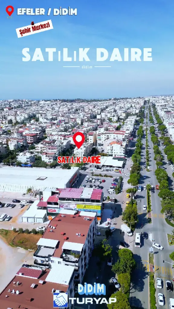 Didim Merkez 3m Migros Bitişiği 2 Sokak Cepheli 3+1 Daire 1