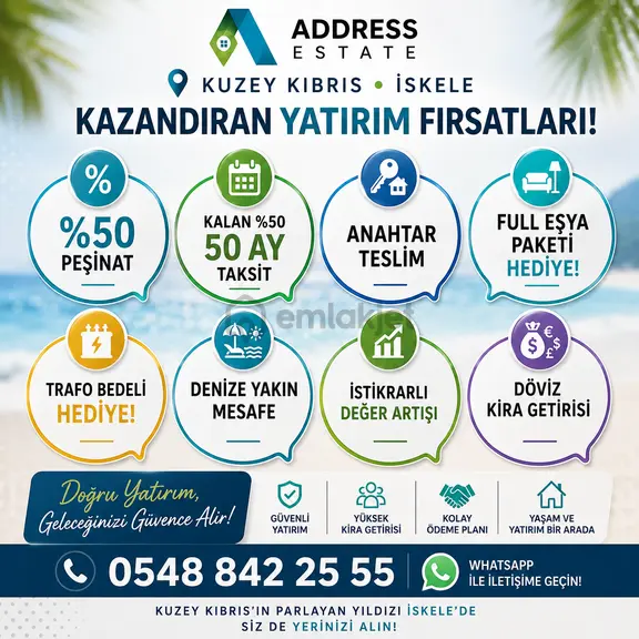 Kuzey Kıbrıs İskele’de Kazandıran Yatırım Fırsatları! 1