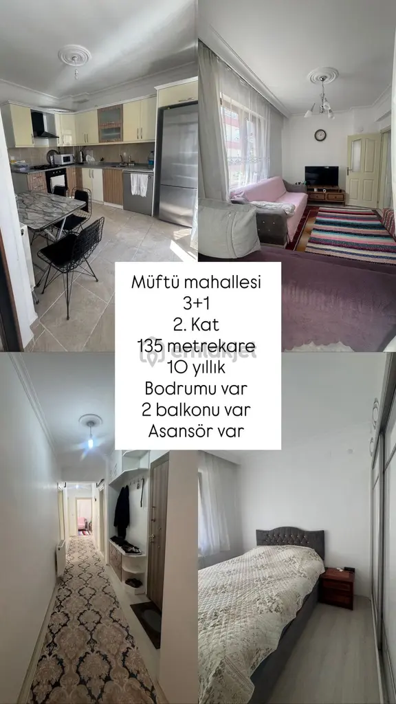 Konya Beyşehir Müftü Mah De Satılık Müthiş Lokasyonda Daire 3+1 2