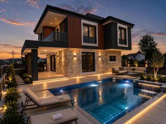 İzmir Seferihisar Da Satılık 3+1 350 M2 İçinde Havuzlu Tek Müstakil Villa 1