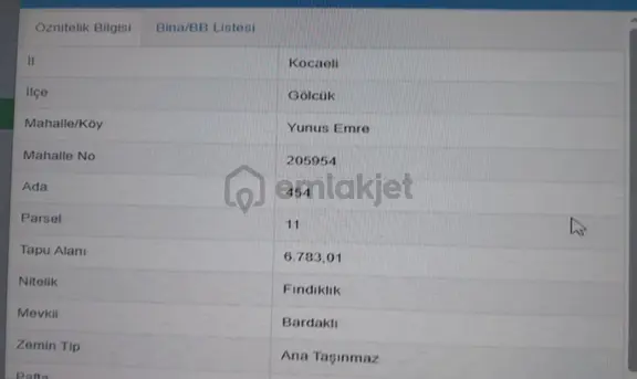 Kocaeli Gölcük Yunus Emre Mahallesi Satılık 6783 M² Fındıklık Arazi 2