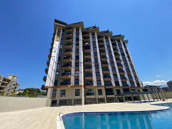Botanik Sitesi'nde Deniz, Havuz Ve Tropik Park Manzaralı 1+1 1
