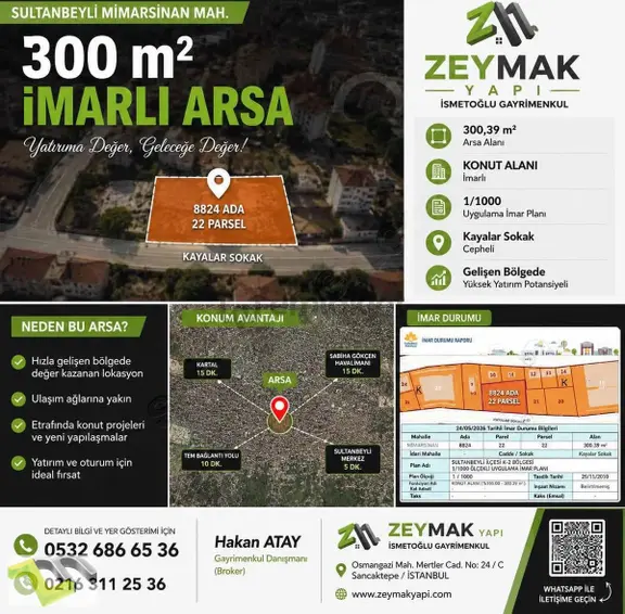 Mimar Sinan Mahallesi'nde Satılık Arsa