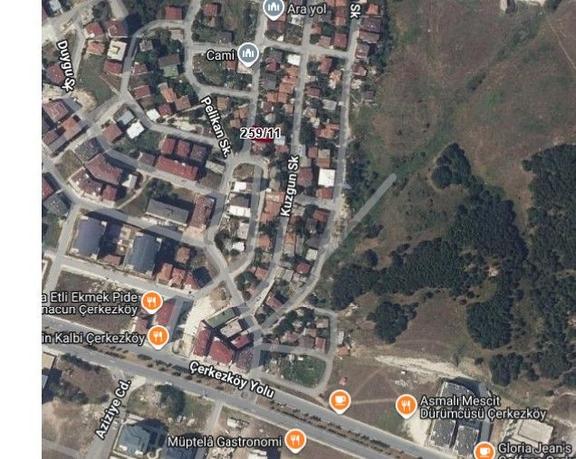Çerkezköy Tepede Satılık İmarlı Arsa 1