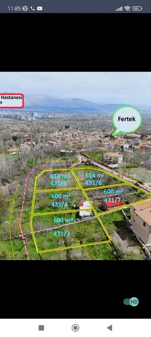 Niğde Fertek'te Eşsiz Manzaralı Villalık Yatırım Fırsatı Taks 0.30 Kaks 0.60 Lı Villalık Arsa 1